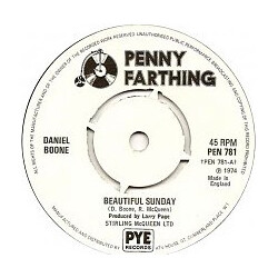 Daniel Boone Beautiful Sunday USED VINYL 7INCH SINGLE 45 RPM