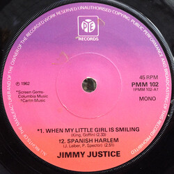 Jimmy Justice When My Little Girl Is Smiling USED VINYL 7INCH 45 RPM REISSUE