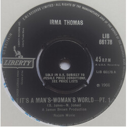 Irma Thomas It's A Man's  Woman's World USED VINYL 7INCH 45 RPM SINGLE