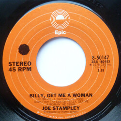 Joe Stampley Billy, Get Me A Woman USED VINYL 7INCH 45 RPM SINGLE