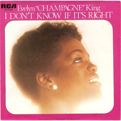 Evelyn King I Don't Know If It's Right VINYL 7" USED