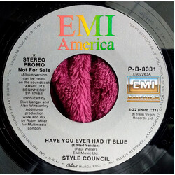 The Style Council Have You Ever Had It Blue USED VINYL 7INCH 45 RPM SINGLE PROMO