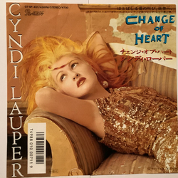 Cyndi Lauper Change Of Heart = チェンジ・オブ・ハート Vinyl 7" USED
