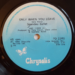 Spandau Ballet Only When You Leave Vinyl 7" USED