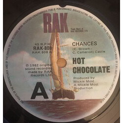 Hot Chocolate Chances USED VINYL 7INCH 45 RPM SINGLE
