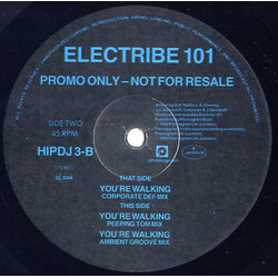 Electribe 101 You're Walking USED VINYL 12INCH 45 RPM PROMO STEREO
