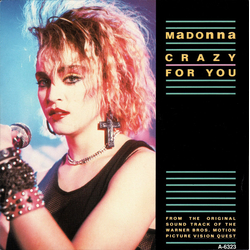 Madonna Crazy For You Vinyl 7" USED
