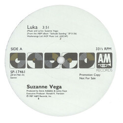 Suzanne Vega Luka USED VINYL 12INCH 33 S RPM PROMO