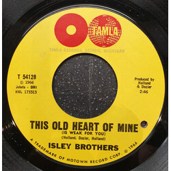 The Isley Brothers This Old Heart Of Mine (Is Weak For You) / There's No Love Left USED VINYL 7INCH 45 RPM