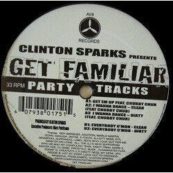 Clinton Sparks Get Familiar (Party Tracks) USED VINYL 12INCH