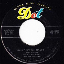 Billy Vaughn And His Orchestra Your Cheatin' Heart / Lights Out USED VINYL 7INCH 45 RPM