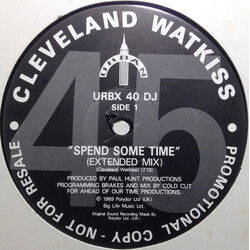 Cleveland Watkiss Spend Some Time USED VINYL 12INCH 45 RPM PROMO