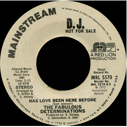 The Fabulous Determinations Don't You Make Me Blue / Has Love Been Here Before USED VINYL 7INCH 45 RPM SINGLE PROMO