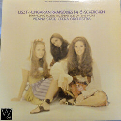 Franz Liszt / Hermann Scherchen / Orchester Der Wiener Staatsoper Hungarian Rhapsodies 1 • 4 • 5 / Symphonic Poem No. 11•Battle Of The Huns Vinyl LP U