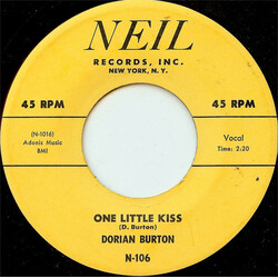 Dorian Burton One Little Kiss USED VINYL 7INCH 45 RPM SINGLE