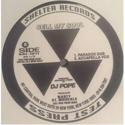 DJ Pope Sell My Soul USED VINYL 12INCH 33 S RPM TEST PRESSING