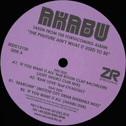 Joey Negro / Akabu If You Want It All USED VINYL 12INCH