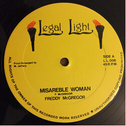 Freddie McGregor Miserable Woman Vinyl 12" USED