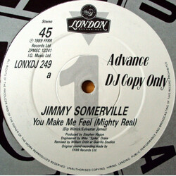 Jimmy Somerville You Make Me Feel (Mighty Real) USED VINYL 12INCH 45 RPM SINGLE PROMO