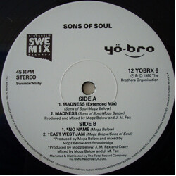 Sons Of Soul Madness USED VINYL 12INCH 45 RPM