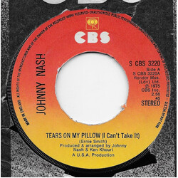 Johnny Nash Tears On My Pillow (I Can't Take It) USED VINYL 7INCH 45 RPM SINGLE