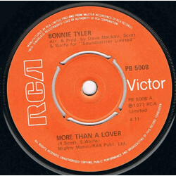 Bonnie Tyler More Than A Lover USED VINYL 7INCH 45 RPM SINGLE