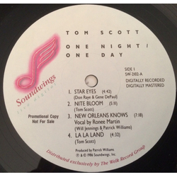 Tom Scott One Night / One Day Vinyl LP USED
