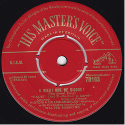 Victoria De Los Angeles / Walter Susskind Faust Vinyl 7" USED