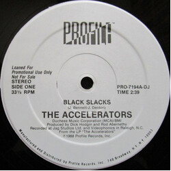 The Accelerators Black Slacks USED VINYL 12INCH 33 S RPM PROMO