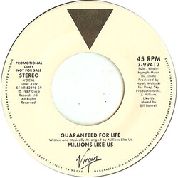 Millions Like Us Guaranteed For Life USED VINYL 7INCH 45 RPM SINGLE PROMO STEREO