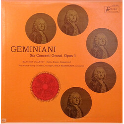 Barchet-Quartett / Helma Elsner / Pro Musica Orchestra Stuttgart / Rolf Reinhardt Geminiani Six Concerti Grossi, Opus 3 Vinyl LP USED