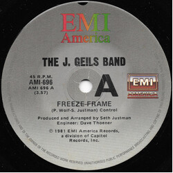 The J. Geils Band Freeze-Frame USED VINYL 7INCH SINGLE 45 RPM