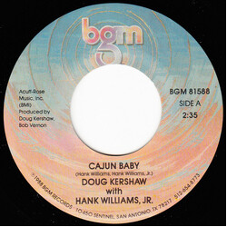 Doug Kershaw / Hank Williams Jr. Cajun Baby USED VINYL 7INCH SINGLE