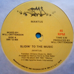 Mantus Slidin' To The Music USED VINYL 12INCH