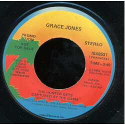 Grace Jones The Hunter Gets Captured By The Game USED VINYL 7INCH 45 RPM PROMO STEREO MONO
