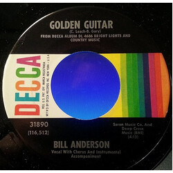 Bill Anderson (2) Golden Guitar / I Love You Drops USED VINYL 7INCH 45 RPM
