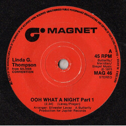 Linda G. Thompson Ooh What A Night USED VINYL 7"