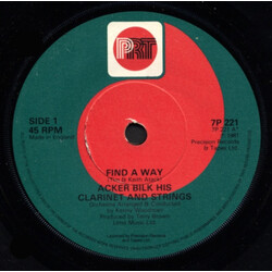 Acker Bilk His Clarinet And Strings Find A Way USED VINYL 7INCH SINGLE