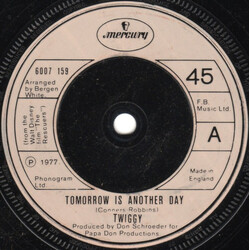 Twiggy (2) Tomorrow Is Another Day USED VINYL 7INCH 45 RPM