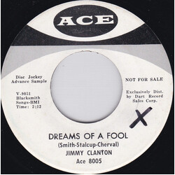 Jimmy Clanton Dreams Of A Fool / Darkest Street In Town USED VINYL 7INCH 45 RPM SINGLE PROMO