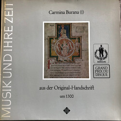 Studio Der Frühen Musik Carmina Burana (Aus Der Original-Handschrift Um 1300) Vinyl LP USED