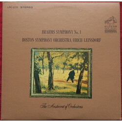 Johannes Brahms / Boston Symphony Orchestra / Erich Leinsdorf Symphony No. 1 Vinyl LP USED