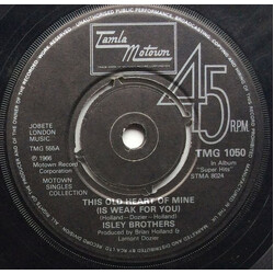 The Isley Brothers This Old Heart Of Mine (Is Weak For You) / Behind A Painted Smile USED VINYL 7INCH 45 RPM SINGLE REISSUE