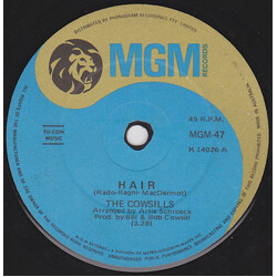 The Cowsills Hair / What Is Happy? USED VINYL 7INCH 45 RPM