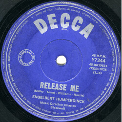 Engelbert Humperdinck Release Me USED VINYL 7INCH 45 RPM SINGLE