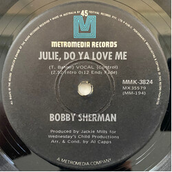 Bobby Sherman Julie, Do Ya Love Me USED VINYL 7INCH SINGLE