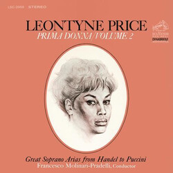 Leontyne Price / RCA Italiana Opera Orchestra / Francesco Molinari-Pradelli Prima Donna/Volume 2: Great Soprano Arias From Handel To Puccini Vinyl LP 