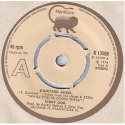Stray Dog (3) Junkyard Angel USED VINYL 7INCH 45 RPM