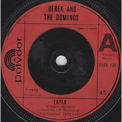 Derek & The Dominos Layla USED VINYL 7INCH 45 RPM SINGLE REISSUE