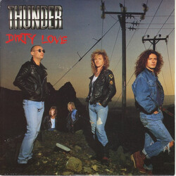 Thunder (3) Dirty Love USED VINYL 7INCH SINGLE 45 RPM